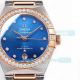OM Factory Replica Omega Constellation Ladies 29MM Rose Gold Diamond Bezel Swiss Watch (4)_th.jpg